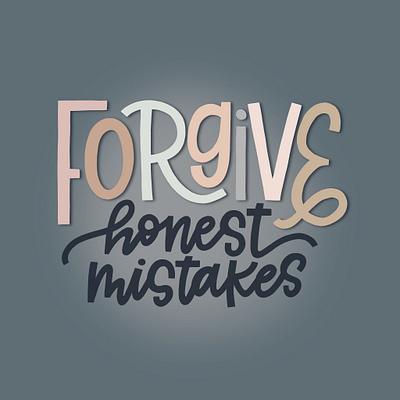 forgive digitallettering lettering letteringseries procreate procreatelettering type