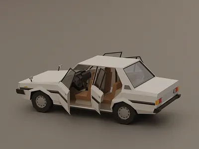 Lowpoly Corolla DX 3d car cars corolla corolla dx design lowpoly