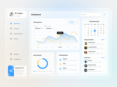 Exploration - Doctors Dashboard Design🩺 admin interface analytics branding clean clinic colorful crm crm dashboard dashboard design doctors graph interface ui ux