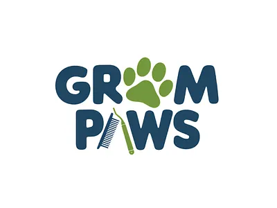 Groom Paws Branding branding design graphic design illustration logo typography vector
