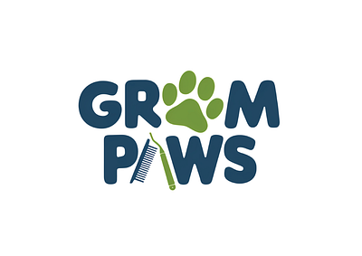 Groom Paws Branding branding design graphic design illustration logo typography vector