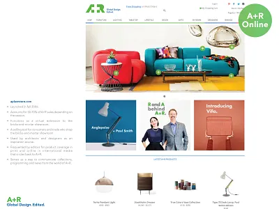 A+R Website Redesign branding design graphic design retail ui ux