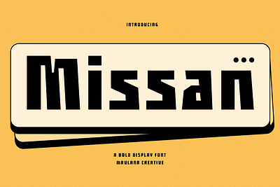 Missan Bold Sans Serif Display Font 3d animation branding design font fonts graphic design illustration logo motion graphics nostalgic ui