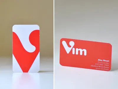 Business Card Design: Vim branding design graphic design illustration logo typography vector