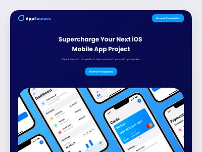 AppSources - Website design digital design ios app ios app design ios app ui ios ui landing page design marketing website mobile mobile app ui mobile ui product design responsive ui ui for ios ui for web uiux web web design web ui design