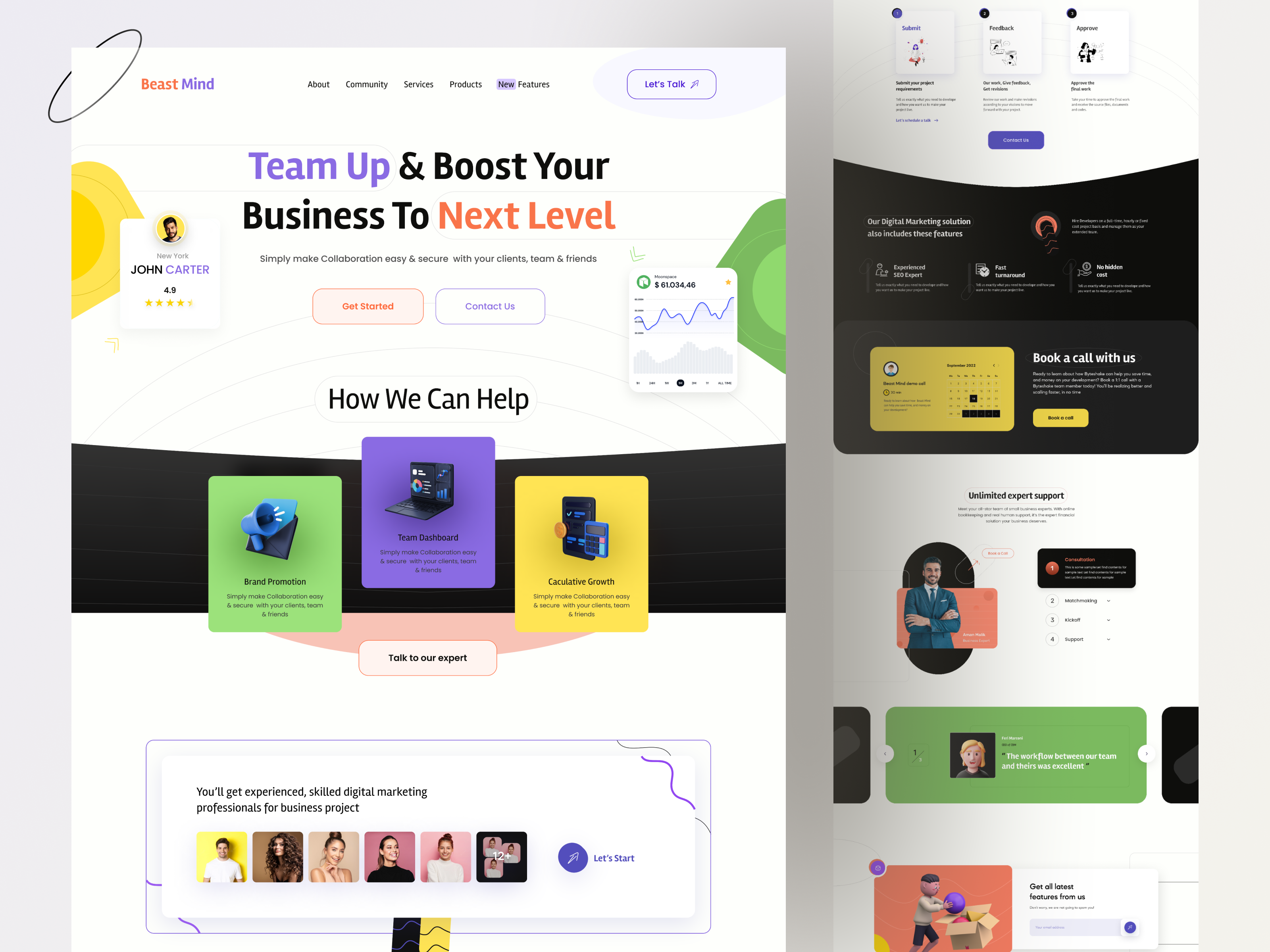 Example of Modern Website Design (5 To7 Pages)