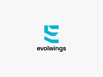 evolwings - brand identity branding e e symbol evolwings logo tellinger
