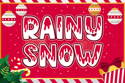Rainy Snow - Handcraft Display Font clothing
