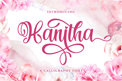 Hanitha - Script Font invitation