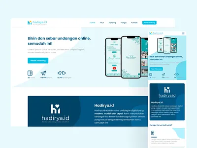 Hadirya.id - Digital Wedding Invitation invitation ui website wedding