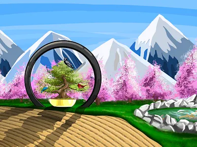 Fantasy 2d illustration animation concept art design graphic design ill illustration ui