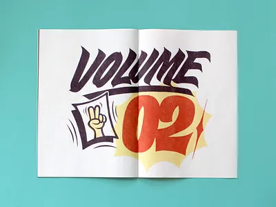 Volume 02 - Lettering magazine design graphicdesign handdrawn handlettering illustration lettering logo magazine newspaper print spread type typography vintage zine