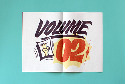 Volume 02 - Lettering magazine design graphicdesign handdrawn handlettering illustration lettering logo magazine newspaper print spread type typography vintage zine