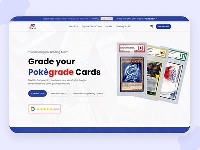 NFT Project Web design desktop design nft cards nft web design pokegrade pokegrade design radial code radialcode radial code ui ui designing web design