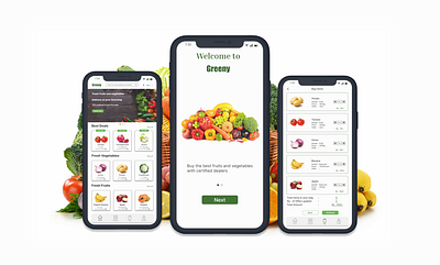 Greeny - Mobile Application mobile application ui ux