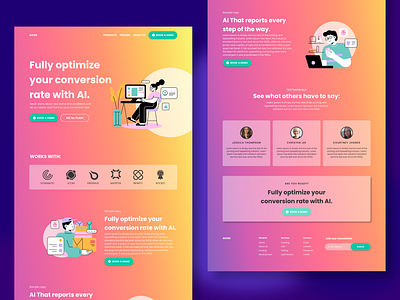 AICRO - AI for conversion rate optimization design ui uidesign uiux ux uxdesign web webdesign