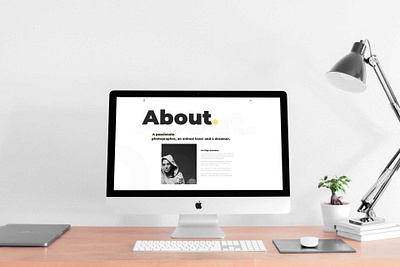 Photographer's Portfolio clean design minimal web design portfolio responsive design web design wordpress theme development