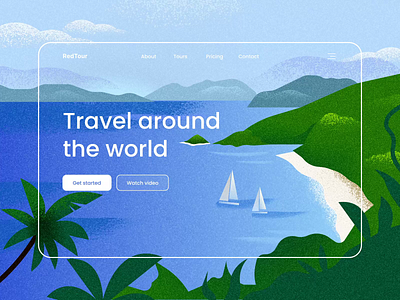 Travel app web design animation app branding design desire agency graphic design illustration landing logo startup travel ui