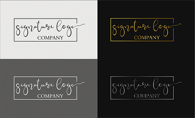 Signature Logo A adobe illustrator art branding design graphic design identity illustration logo logo design logotype signature signature logo typography ui vector