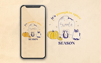 Autumn wallpaper 2d autumn autumn illustration cartoon style illustration cat illustration design digital drawing dribbleweeklywarmup fall fall illustration graphic design halloween halloween illustration illustration mobile wallpaper pumpkin illustration pumpkin spice typography vector wallpaper