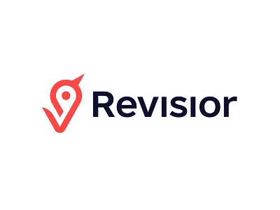 Revisior. Feedback & NPS system analytics bird branding check mark customer feedback graphic design growth it logo logotype magnifier mark point review service symbol