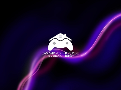 Gaming house logo clean logo cmyk controller logo gaming gaming house gaming house logo gaming logo graphic design illustrator logo design logo template modern logo vector