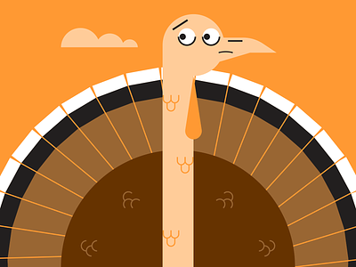 Paranoid illustraion illustration illustration art illustration digital illustrations minimalist seattle thanksgiving turkey