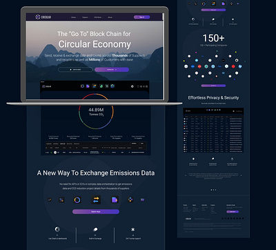 Landing Page for Circular Website adobe adobexd figma highfedilitymockup highfedilityprototype ui uidesign uiux userexperience userinterface webdesign websitedesign websiteredesign