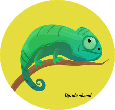 Chameleon design illustration vector