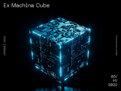 Ex Machina Cube abstract c4d cinema4d cube digitalart futuristic redshift technology