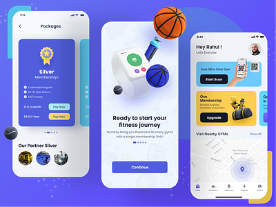 GymKey Fitness and Workout App Design app app design exercise fitness fitness app fitness app design gaming gaming app gym gym app gym app design mobile mobile app mobile app design syful sylgraph trending trendy design workout workout apps