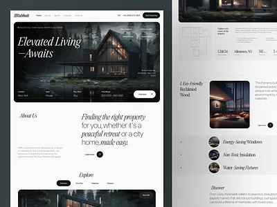 Rubbait - Discover Your Ideal Property architect architecture branding graphic design home page homepage homepage design landing page landingpage logo portfolio property real estate residence residence house ui ui ux web design website website design