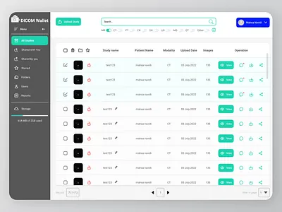 dashboard ct dashboard design system figma medical mri