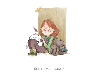 Getting Cozy branding children book illustration design digital illustration illustration illustrations kids art kids illustration logo