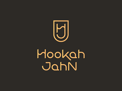 Hookah Jahn brand branding design font hj hookah identity illustration jahn letter logo logotype monogram smoke