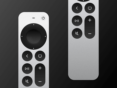 Apple TV Remote (Made in Figma) apple apple tv concept design figma ui ux design