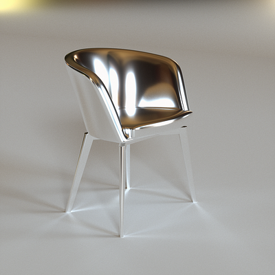 Metal Chair I 3d 3dart 3drender animation art c4d chair design interior jaykats material metal motion art octane reflection render styleframe