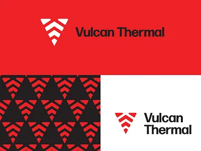 vulcan thermal logo design brand brand identity branding corporate design design geometrical logo modern simple timeless