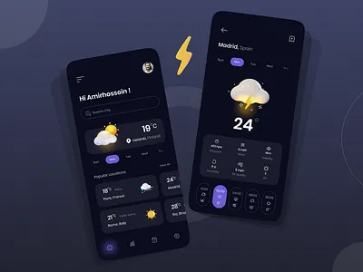 Climate Change App app climate app climate change climate change app design minimal modern ui ux weather app weather change weather change app