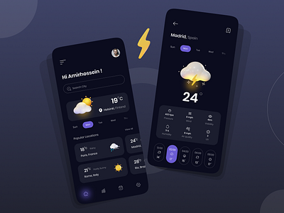 Climate Change App app climate app climate change climate change app design minimal modern ui ux weather app weather change weather change app