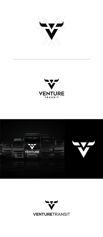 Venture Logo automotive logo logo design