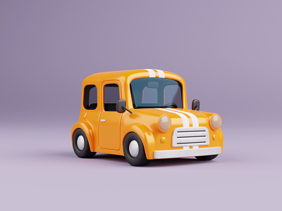 City 3D car 3d 3d illustration auto blender car cartoon cute design disney illustration illustrations moto render resources stylized vehicle