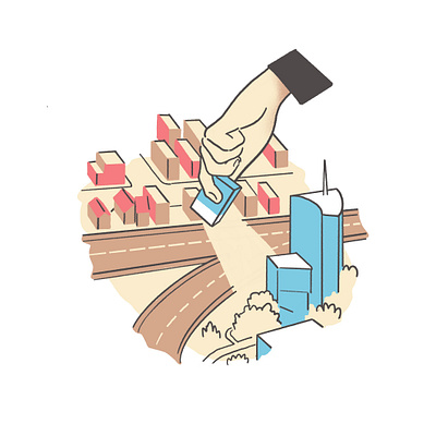 Pete #1 editorial illustration illustration infrastructure monocle spot illustration