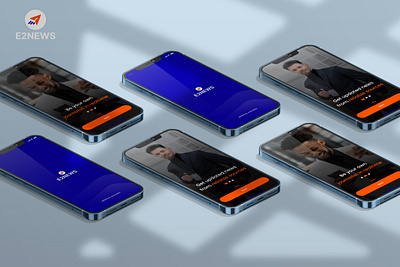 E2News Mobile Application consistency design illustration interactive design principles style typography ui ux