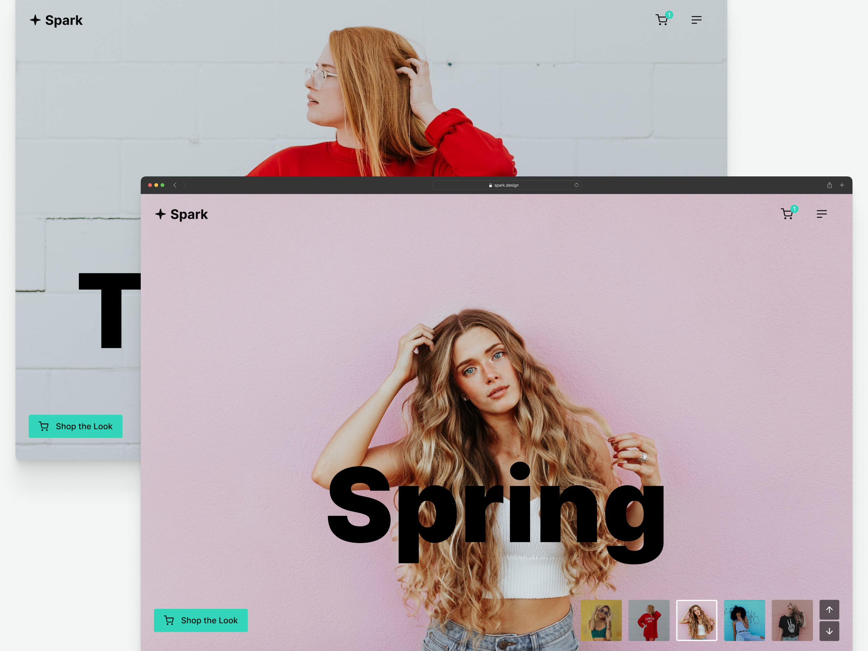 Example of E-Commerce Webflow Template