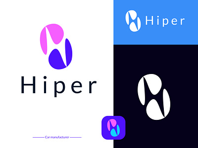 Hiper Car Manufacturer Logo Design brand brand identity branding car car logo car logo design car manufacturer design h letter logo hiper hiper car illustration logo logo design modern logo p letter logo p logo design transport logo transportation logo ui