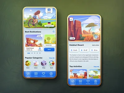 Travel Booking Mobile App. android app app design booking design figma flight graphic design hotel interface ios mobile mobile ui nature travel ui user interface vacations