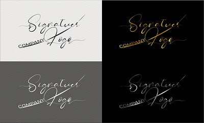 Signature Logo C adobe illustrator art brand identity branding design graphic design icon identity illustration logo logo design logo idea logotype signature signature logo typography ui ux vector