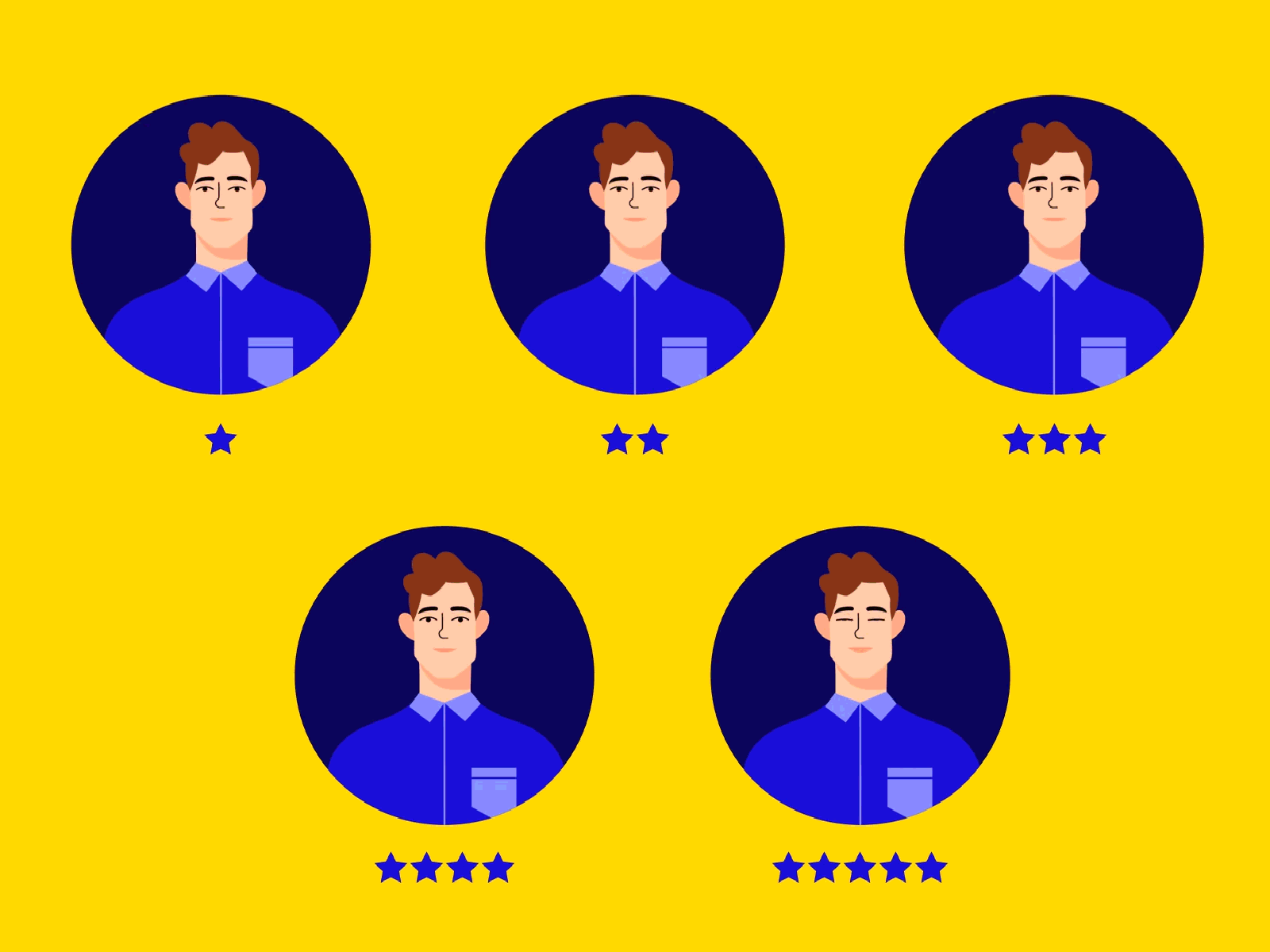Emotions 2d 2danimation animation emotions illustration motion graphics ui