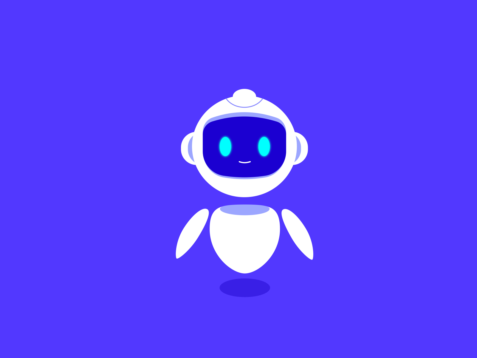 Hi 2d 2danimation animation illustration motion graphics robot robotanimation ui ux vector